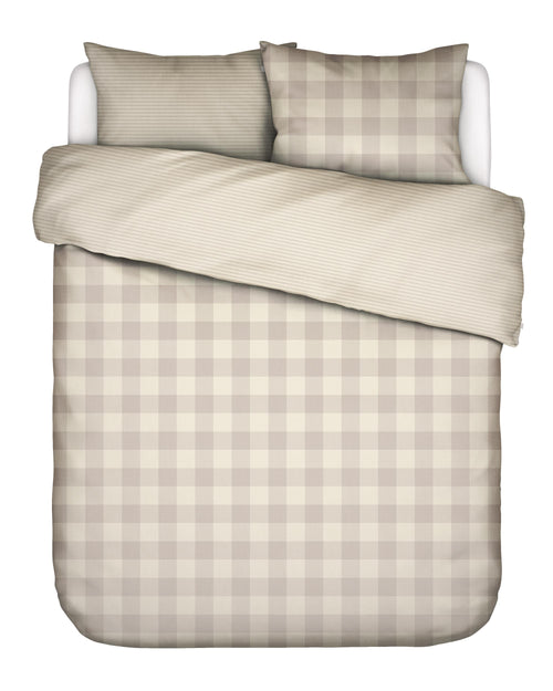 Essenza Chess dekbedovertrek - Lits-Jumeaux XL – 260x200/220 cm - Oatmeal