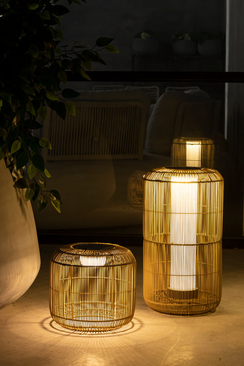 Sens-Line - Milou Tuinlamp 55cm - Solar & USB - Rotan