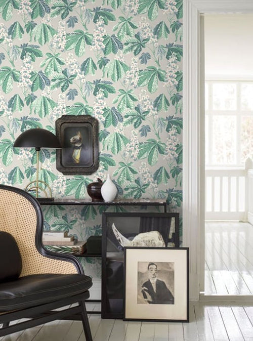 Borastapeter behang bladeren grijs - 53 cm x 10.05 m - 660407