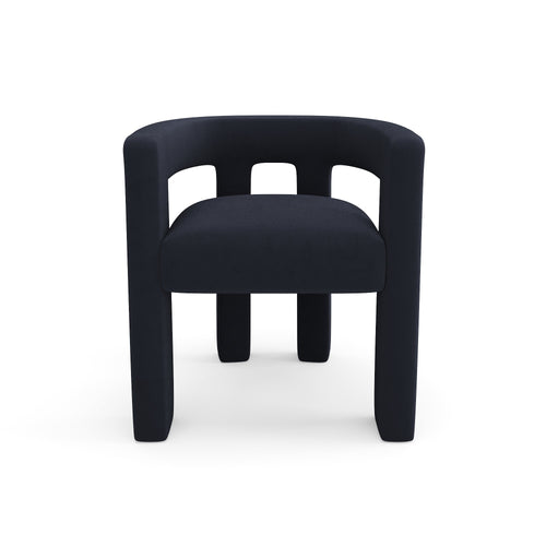 Sia Home - Stoelen ALYA - Zacht fluweel - Middernachtblauw - 66cm - vtwonen shop