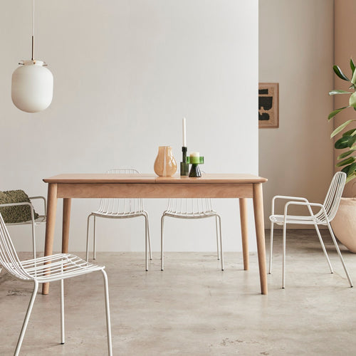 Tikamoon Uitschuifbare tafel in massief mangohout 4-6 personen. - Naturel - vtwonen shop