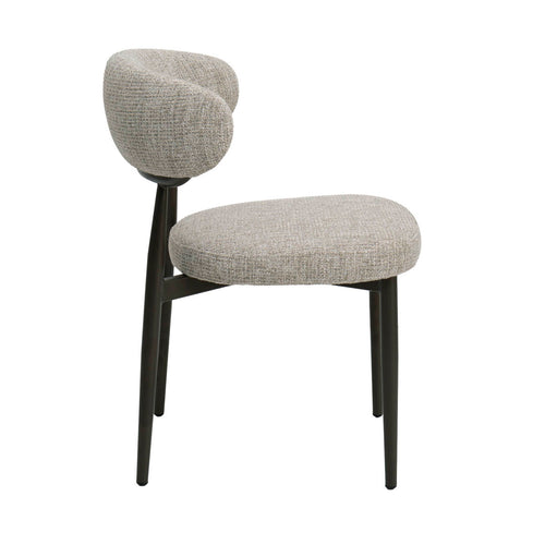 DÉJA Living Eetkamerstoel Milan - Beige/Brons Stof - Set van 2 - vtwonen shop