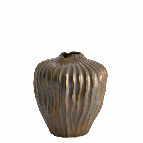 Light & Living vaas Vechhia - brons - Ø30cm