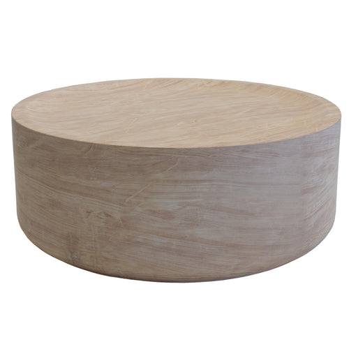 DÉJA Living Salontafel Dale - Rond Travertin - 90x90x35cm - vtwonen shop