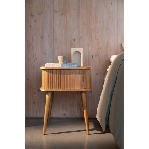 Zuiver Barbier Bijzettafel/ Nachtkastje Hout Naturel - vtwonen shop