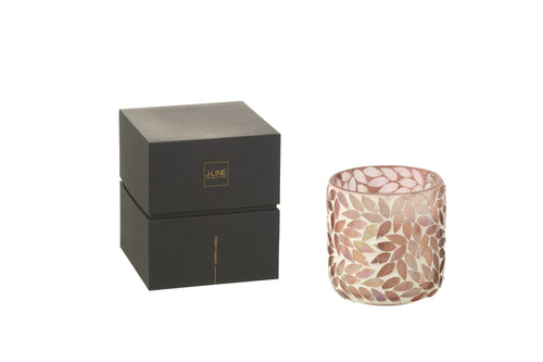 J-Line geurkaars Tender Rose - roze - small - 50U - vtwonen shop