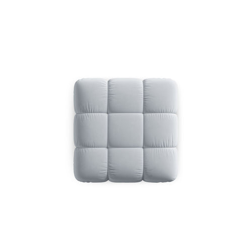 Cosmopolitan Design - Poef Cortina flueel lichtblauw - 94x94x43cm