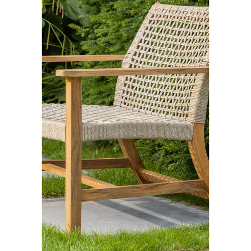 Exotan tuin fauteuil Copper - Teak - Naturel - 79x76x85 - Set van 2 - vtwonen shop