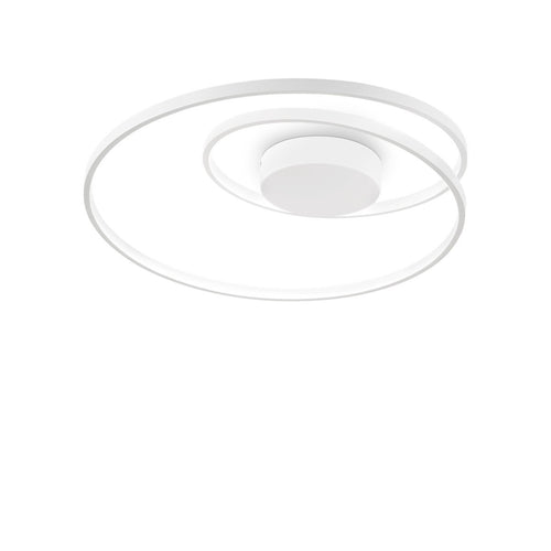 Ideal Lux OZ Dimbare Swirl Geïntegreerde LED Semi Flush Light Wit, 3000K