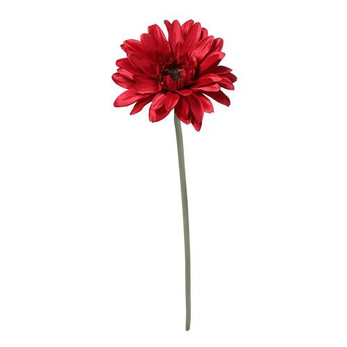 Sia Deco Gerbera Steel Kunstmatig - donkerrood - H59 - vtwonen shop