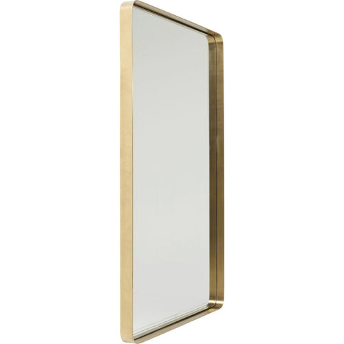 Kare Design Spiegel Curve rechthoekig 120x80cm messing