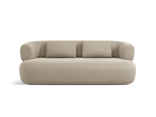 Micadoni Bank Jenny 2-zits, flueel beige - 90x178x73cm