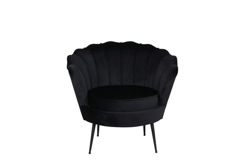 BRAM Fauteuil Ilora - Zwart Velours - vtwonen shop
