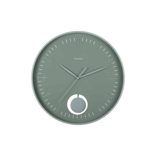 Karlsson wandklok Grato Pendulum - groen - Ø40.6cm
