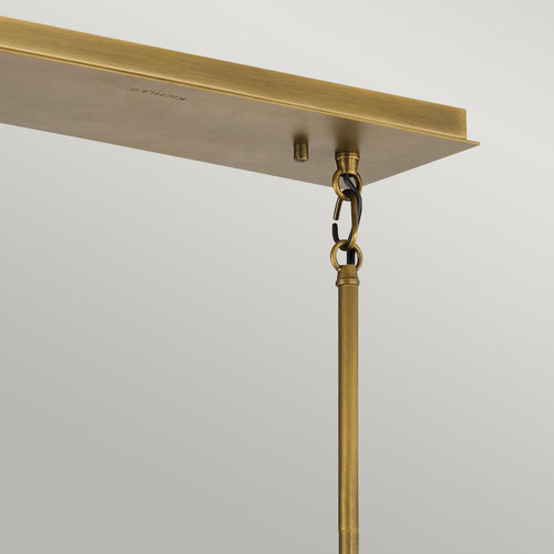 Elstead Kichler Linara Draadframe hanglamp zwart en natuurlijk messing