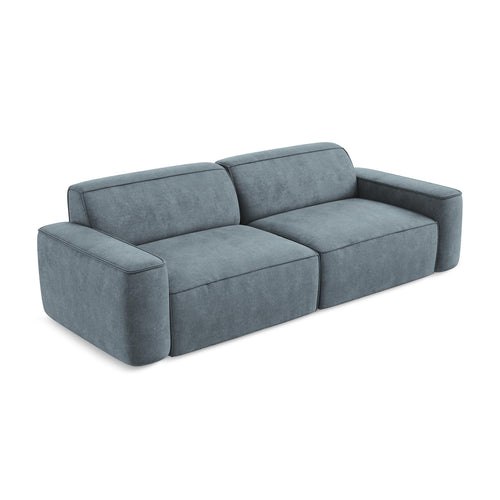LaMiaSofa 4-zits bank Melissa - chenille stof - jeans - 244x102x70