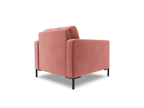Cosmopolitan Design Fauteuil Bali flueel, roze - 96x87x75cm