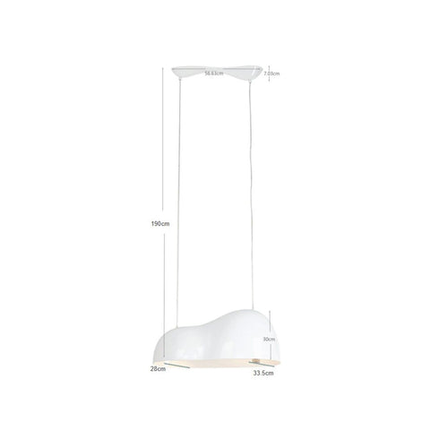Kare Design Hanglamp Cloud Beam Double 70cm wit