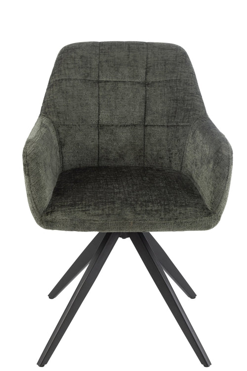 J-Line stoel Louna - ijzer/acryl - groen