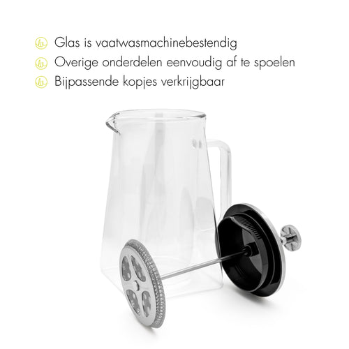 Leopold Vienna - French Press cafetière Dubbelwandig Otto 800 ml (6 kopjes) - vtwonen shop