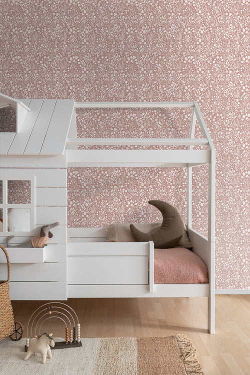 ESTAhome behang bloemetjes oudroze - 50 x 900 cm - 131255 - vtwonen shop