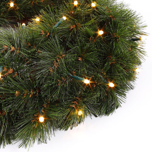 Triumph Tree Forest Frosted Kerstkrans met LED Verlichting - Kerst Krans Ø60 cm - Groen