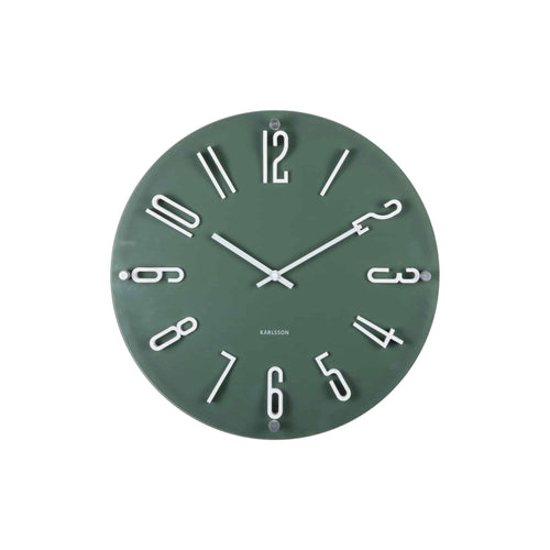 Karlsson wandklok Esencia Elevated - groen - Ø40cm