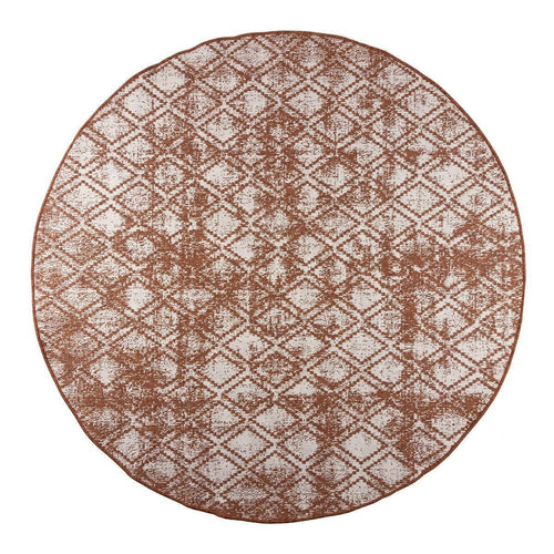 Rond Buitenkleed Frost - Roest - dubbelzijdig - EVA Interior - vtwonen shop