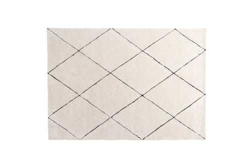 Rebellenclub Vloerkleed Varkaus - zwart/wit - 230 x 160 cm
