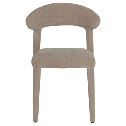 WOOOD eetkamerstoel Sile - Linnenlook - Zand - Set Van 2 - 80x57x55