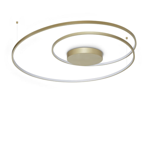Ideal Lux OZ Geïntegreerde LED-plafondlamp, messing, 8300lm, 3000K