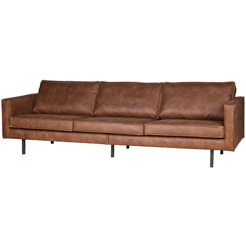 BePureHome 3-zits bank Rodeo - Recycle Leer - Cognac - 85x277x86 - vtwonen shop