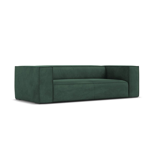 Cosmopolitan Design - Bank Turin 3-zits, structurele stof groente - 100x227x68cm