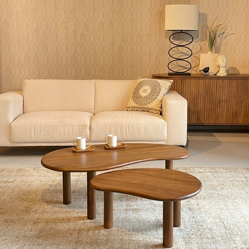 Livingfurn salontafel Nubi - set of 2 - mangohout