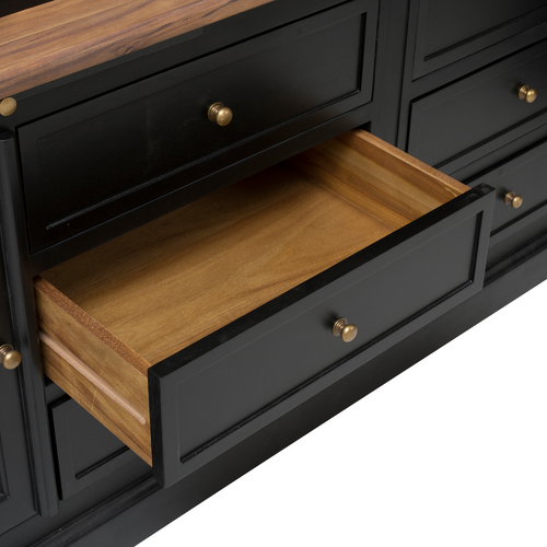 Signature - FONTAINEBLEAU Kast - Zwart - 84x260x54 cm