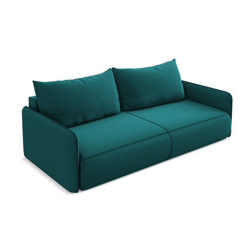 LaMiaSofa 3-zits slaapbank Palermo - velours - marien - 216x105x86