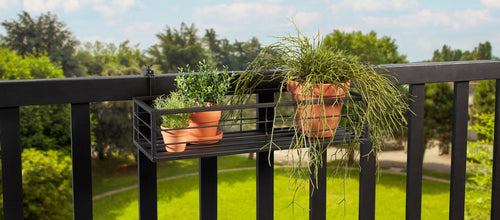 Mica Decorations Greenrax Plantenrek Hangend - L58 x B20 x H17 cm - Metaal - Zwart - vtwonen shop