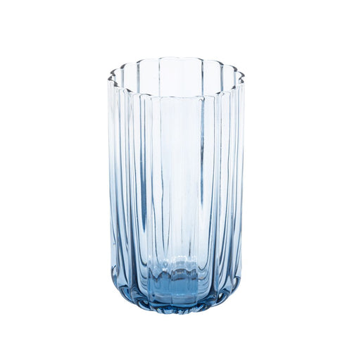 Brut Homeware | Longdrink Gaia | Set van 4 | Sapglas | 460ml | blauw
