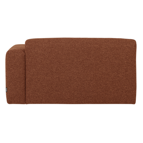 WOOOD 1,5-zits bank arm rechts Mojo Base - Bouclé - Roestbruin - 74x145x97