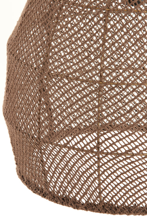 Light & Living hanglamp MAKASSAR - bruin - Ø50x50cm - vtwonen shop