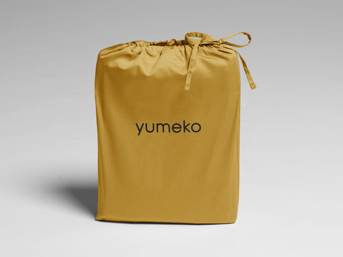 Yumeko dekbedovertrek katoen satijn classic gold 240x220 + 2/60x70 - vtwonen shop