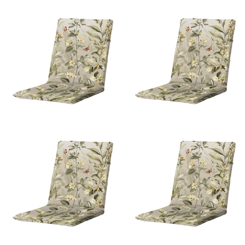 Madison stapelstoelkussen Elisa - multikleur - 97x49x5cm - set van 4