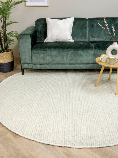 Vloerkleed MOMO Rugs Stone White Rond 200 rond - vtwonen shop