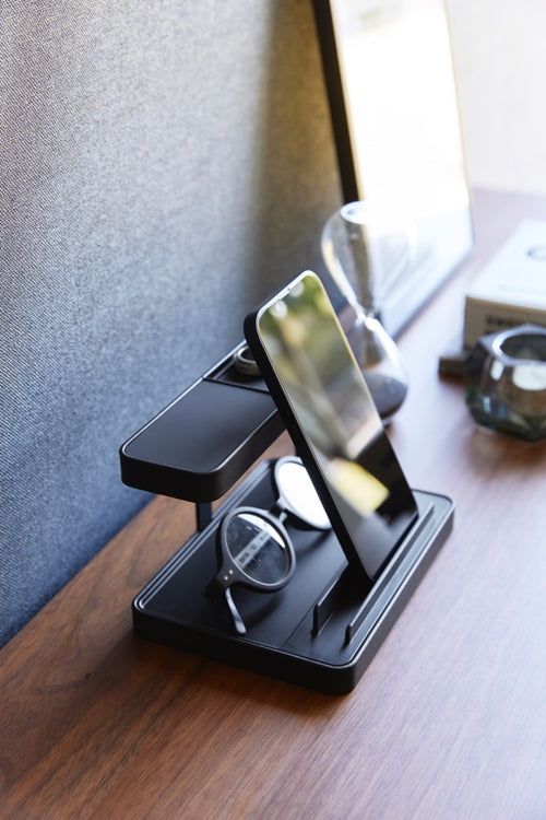 Yamazaki Smart Device Oplaadstandaard - Tower - Zwart - vtwonen shop