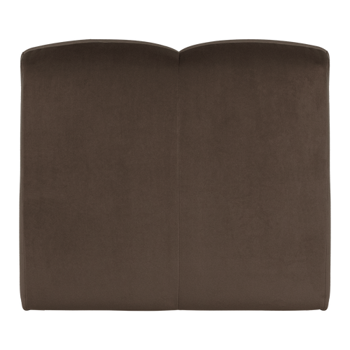 WOOOD 1-zits bank Mojo - Velvet - Bruin - 74x84x97