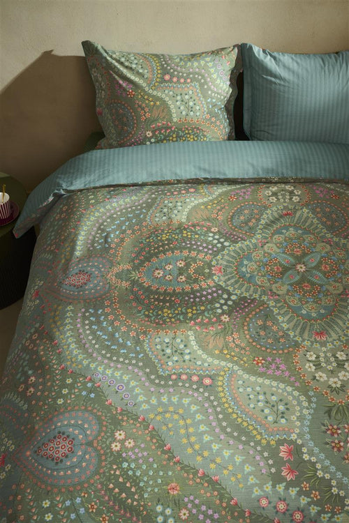 Pip Studio dekbedovertrek Alfombra - 200x200/220 cm - groen