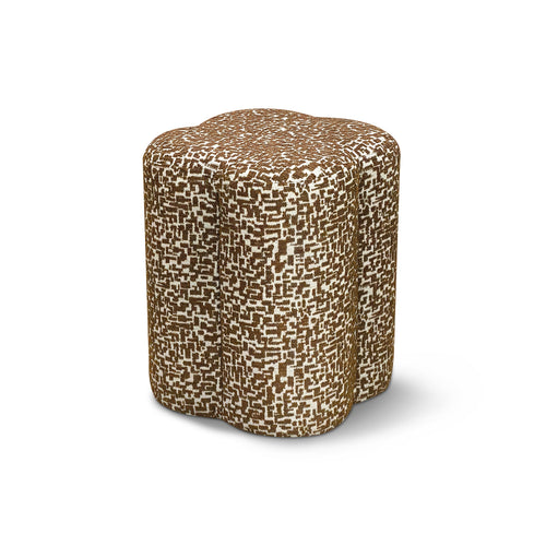 Sia Home - Zitzak LUCKY - stof met textuur en patroon bruin 36cm