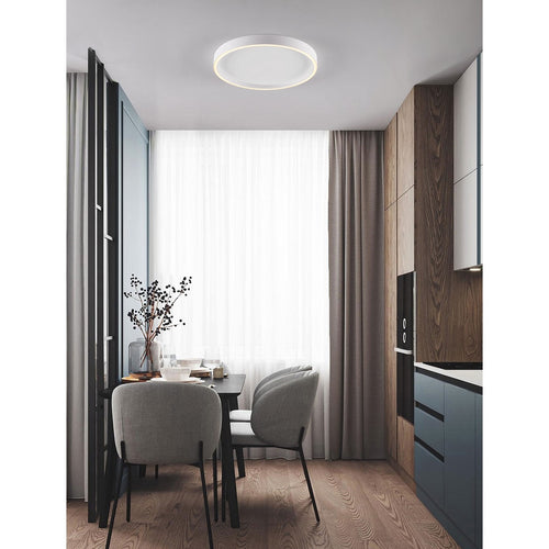 Nova Luce ISTOS Geïntegreerde LED-plafondlamp, halfverzonken, zandwit, Triac dimbaar, 38W, 2363lm, 2700-3000K kleurtemperatuur.