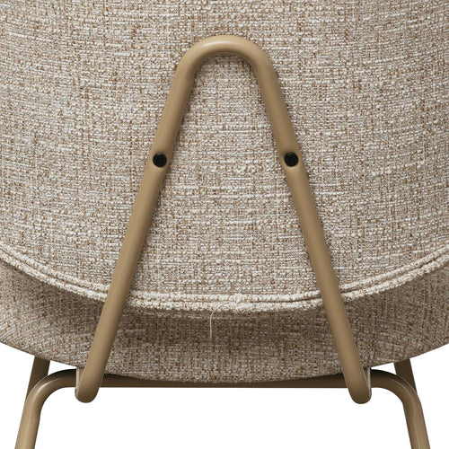 Furnhouse eetkamerstoel Sofia - Beige - Stof (Bouclé) - Set van 6