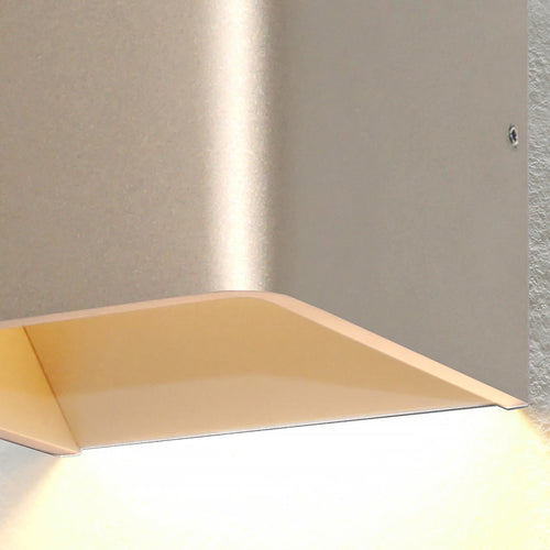 Artdelight wandlamp Fulda - 1 lichts - 10  x 10   cm - champagne
